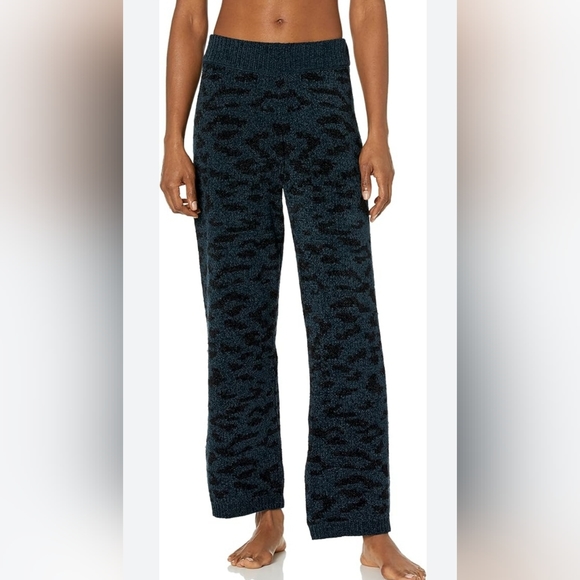 Pj Salvage royal Socialite blue black heavy chenille long pant loungewear M NWT - Picture 1 of 4